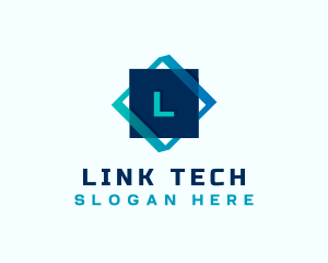 Gradient Tech Cube logo design