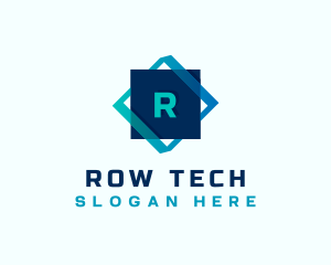 Gradient Tech Cube logo design