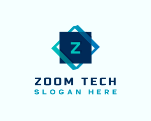 Gradient Tech Cube logo design