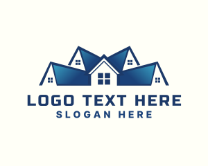Tradesman - Real Estate Roof Builder logo design