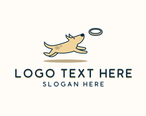 Dog Bone - Frisbee Dog Breeder logo design