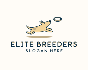 Frisbee Dog Breeder logo design