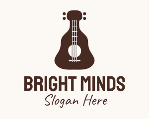 Brown Guitar Bottle  Logo