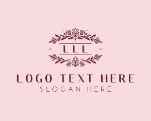 Garden Floral Wedding logo design