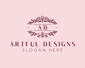 Garden Floral Wedding logo design