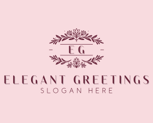 Garden Floral Wedding logo design