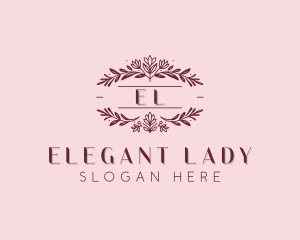 Garden Floral Wedding logo design