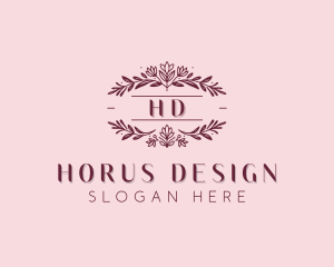 Garden Floral Wedding logo design