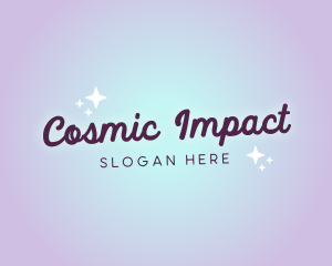 Astral Cosmic Sparkle logo design