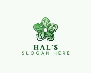 Natural Herb Leaves  Logo