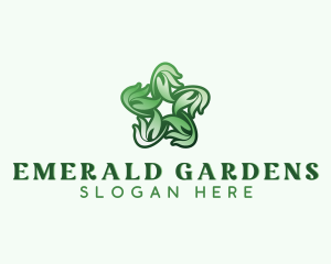 Natural Herb Leaves  logo design