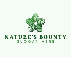 Natural Herb Leaves  logo design