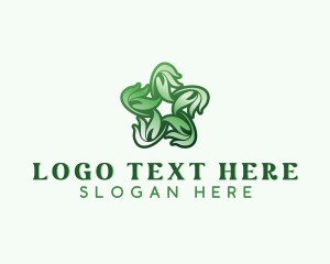 Natural Herb Leaves  Logo