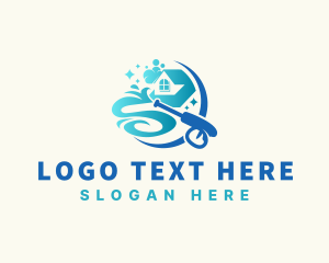 Hygiene - Pressure Washer Sanitation Cleaning logo design