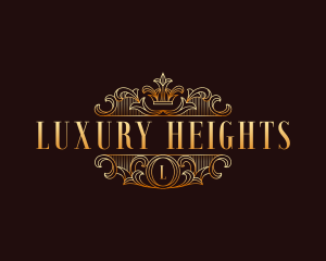 Luxury Monoline Crown logo design