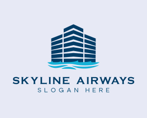 Premium Skyscraper Harbor logo design