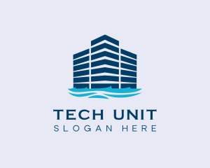 Unit - Premium Skyscraper Harbor logo design