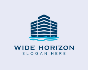 Premium Skyscraper Harbor logo design