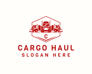 Truck Delivery Garage logo design