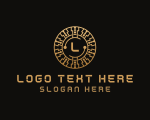 Cryptography - Crypto Digital Coin logo design