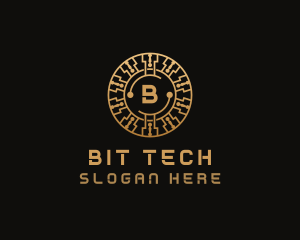 Cryptocurrency Digital Tech logo design