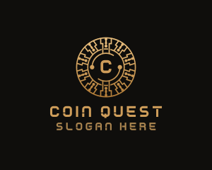 Crypto Digital Coin logo design