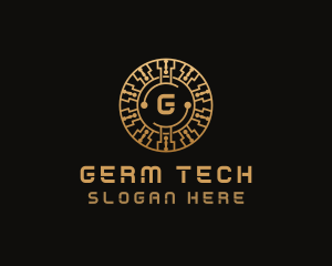 Cryptocurrency Digital Tech logo design