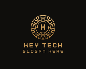 Cryptocurrency Digital Tech logo design