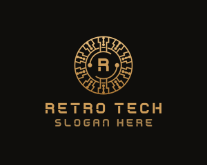 Cryptocurrency Digital Tech logo design