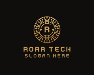 Cryptocurrency Digital Tech logo design