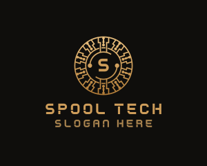 Cryptocurrency Digital Tech logo design