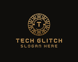 Cryptocurrency Digital Tech logo design