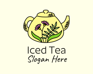 Flower Tea Pot logo design