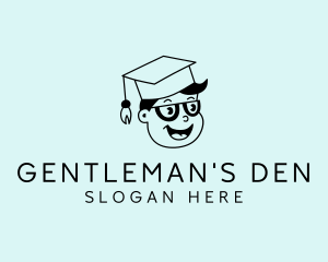 Male - Student Male Graduate logo design