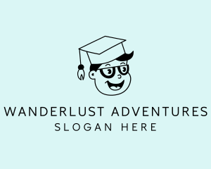 Icon - Student Male Graduate logo design