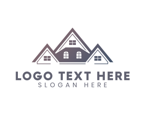 Rooftop - House Roof Property logo design
