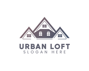 Loft - House Roof Property logo design