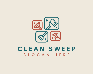 Cleaning Tool Box logo design