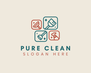 Cleaning Tool Box logo design