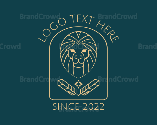 Elegant Lion Astrology Logo