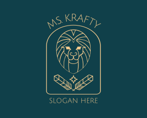 Elegant Lion Astrology Logo