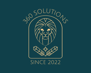 Elegant Lion Astrology logo design