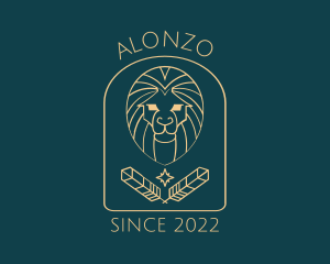 Elegant Lion Astrology logo design