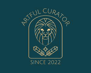 Elegant Lion Astrology logo design