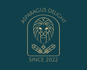 Elegant Lion Astrology logo design