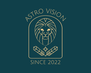 Horoscope - Elegant Lion Astrology logo design