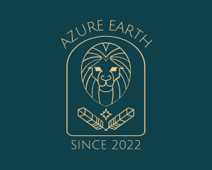 Elegant Lion Astrology logo design