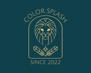 Elegant Lion Astrology logo design