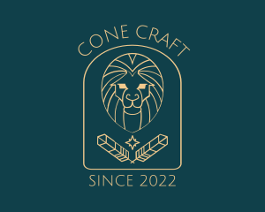 Elegant Lion Astrology logo design