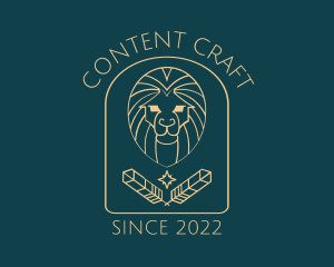 Elegant Lion Astrology logo design